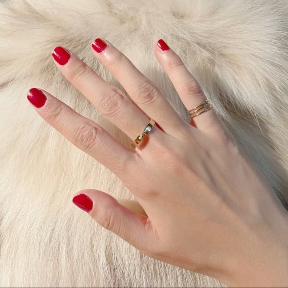 ✨Elegant Twisted Gold Adjustable Ring